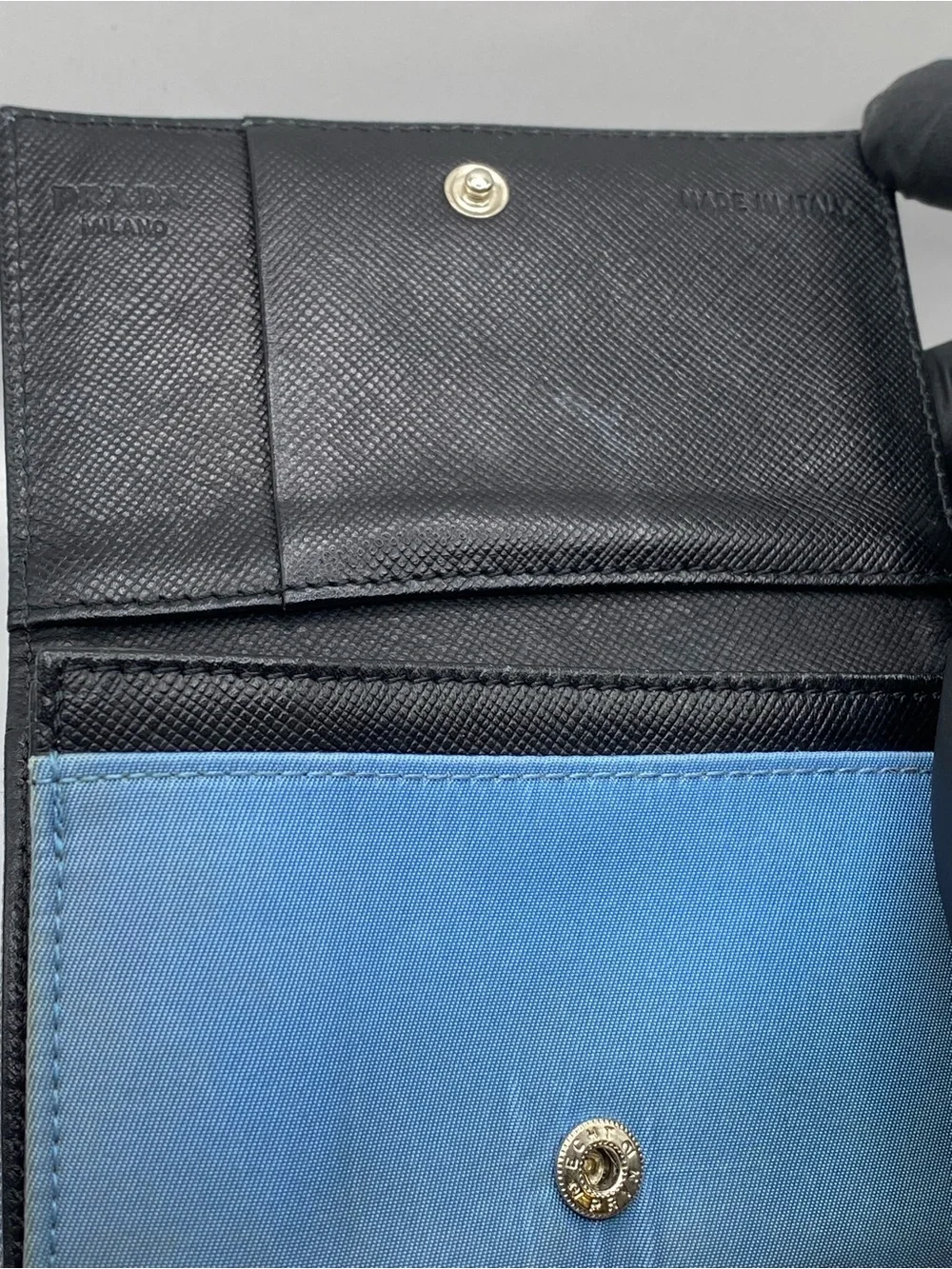 Prada Black Saffiano Leather Card Holder